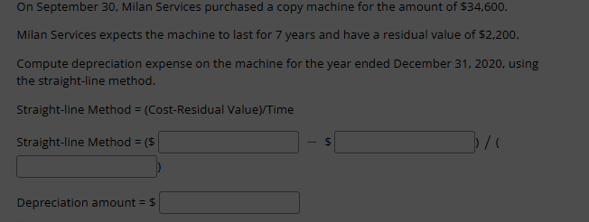 On September 3 0 , Milan Services purchased a