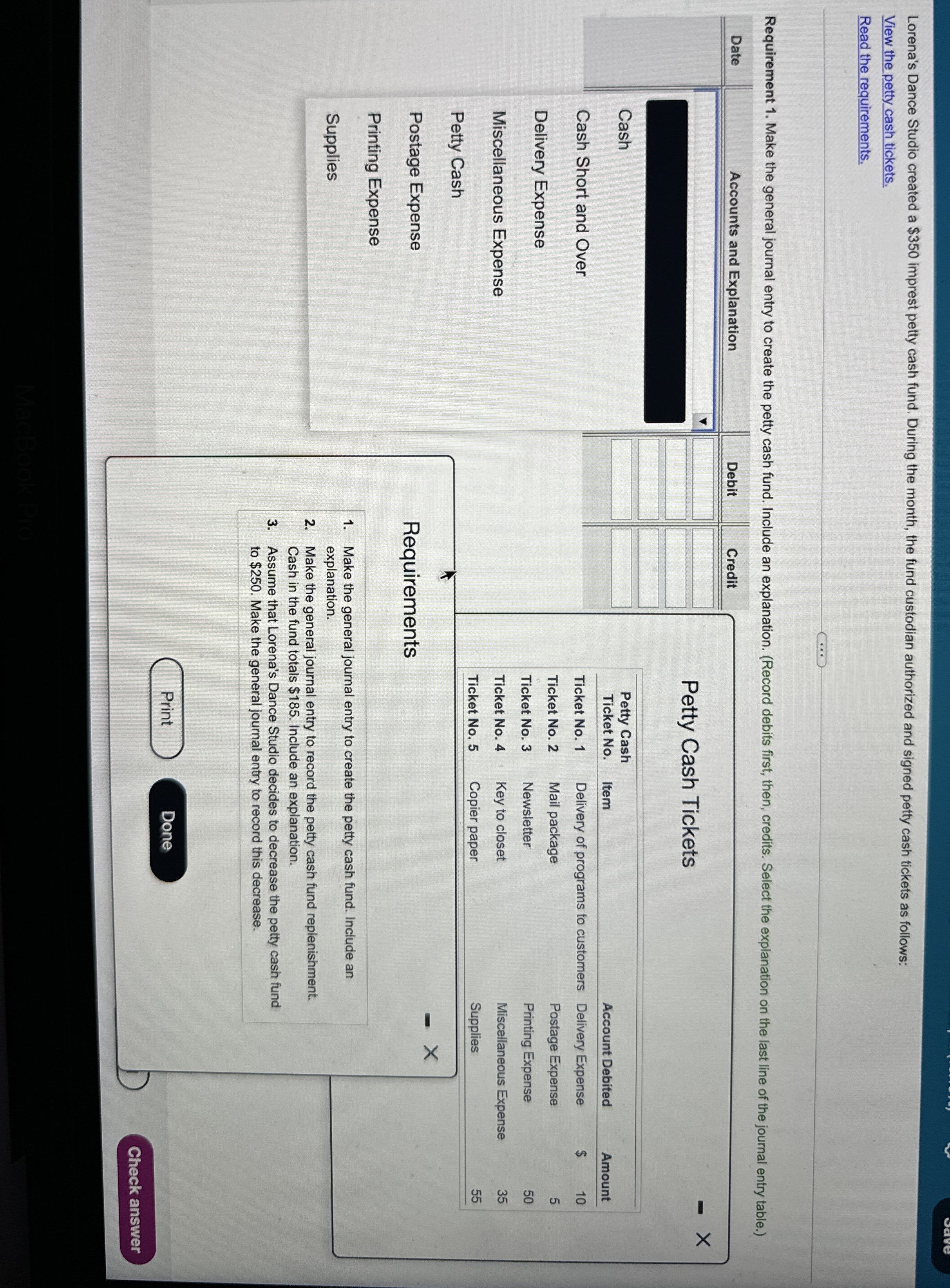 Part 1 of 3 Completed: 1 of 5 My score: 2 . 6 3 /