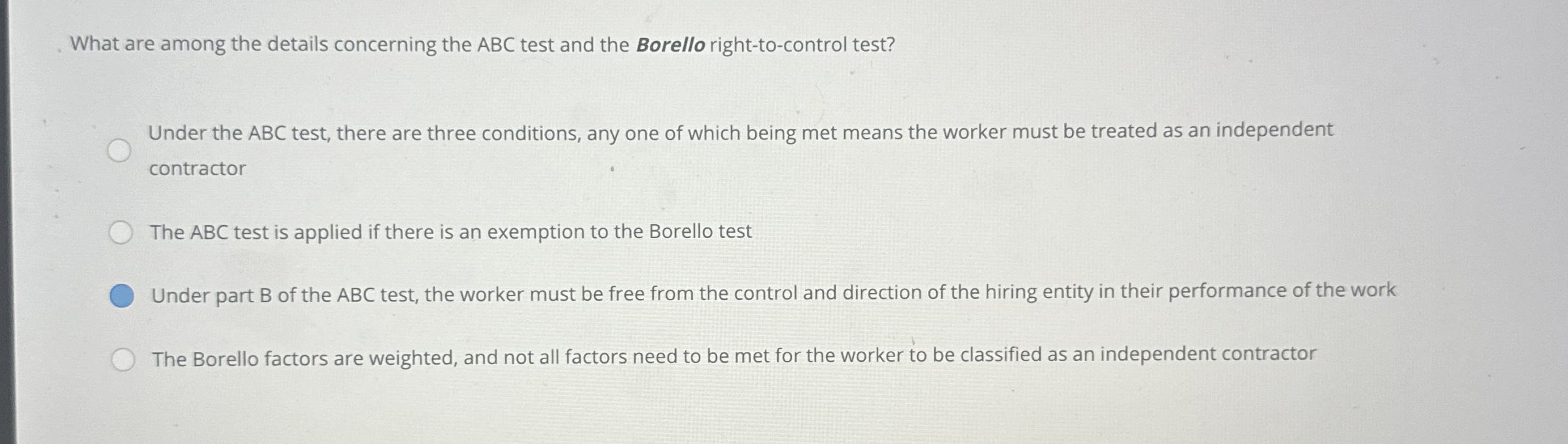 What are among the details concerning the ABC