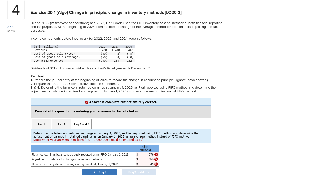 Exercise 2 0 - 1 ( Algo ) Change in principle;