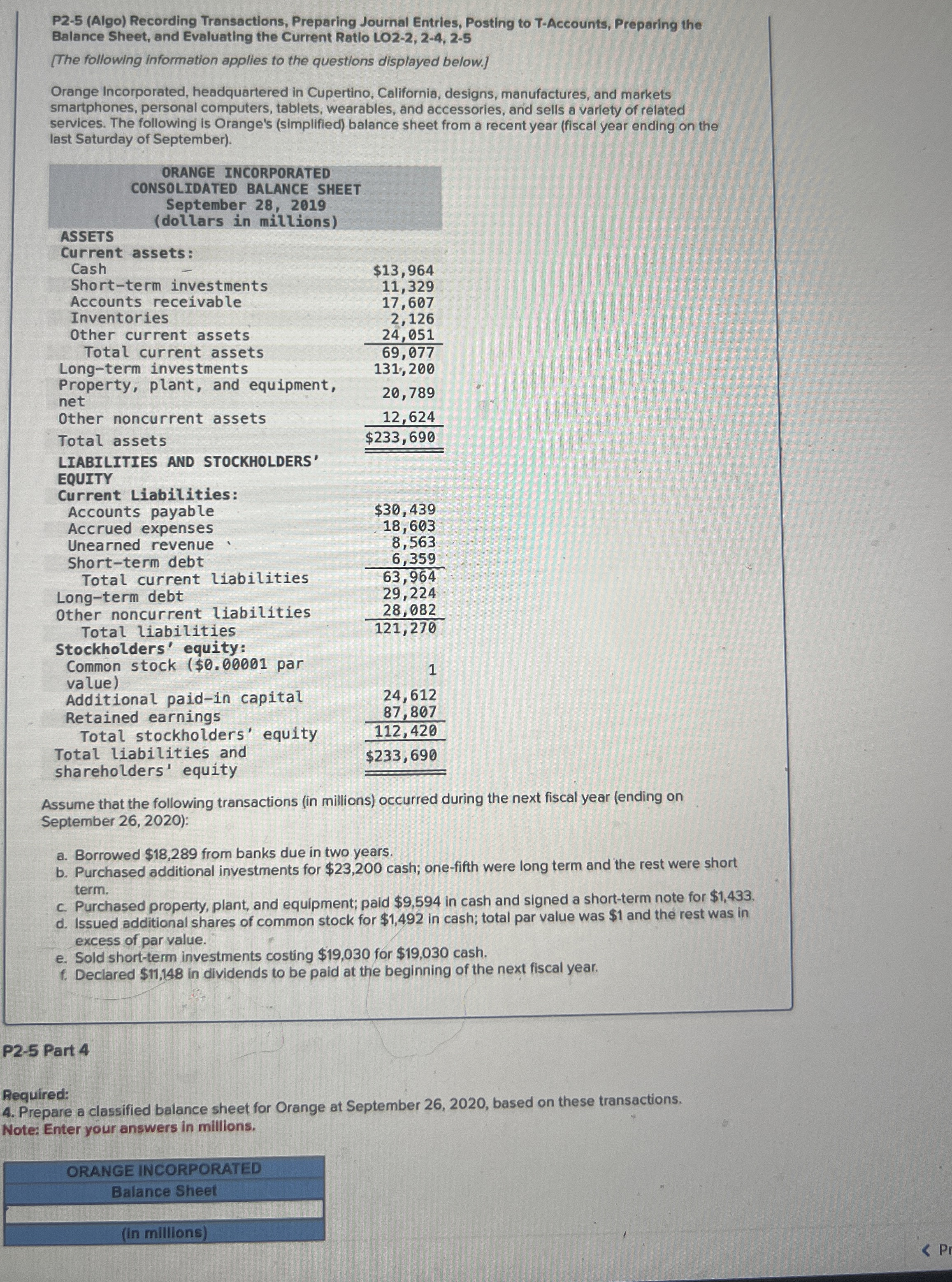 P 2 - 5 ( Algo ) Recording Transactions,