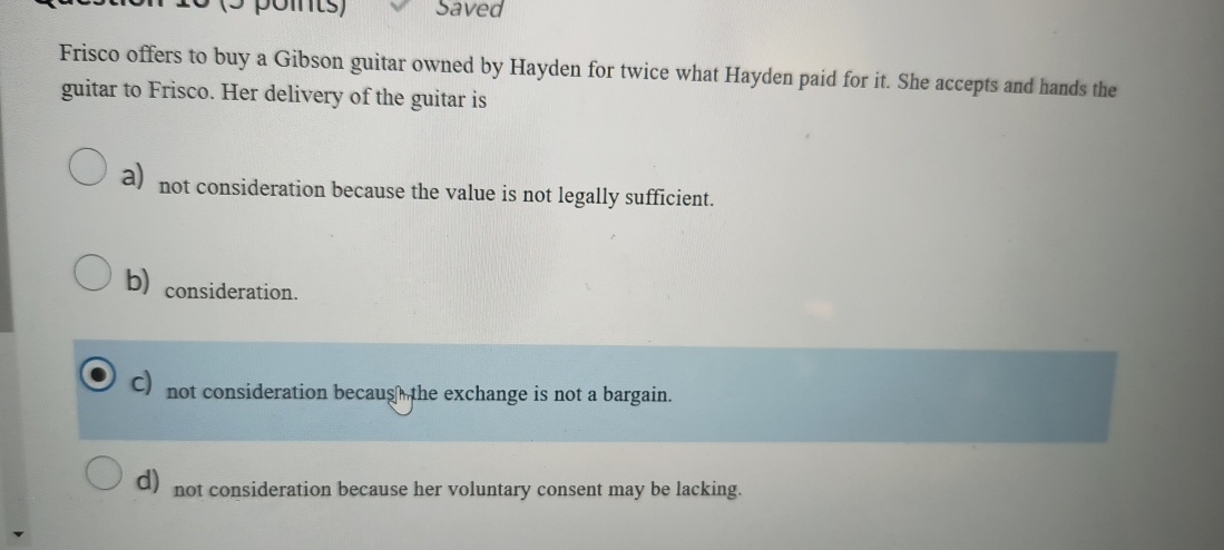 Frisco offers to buy a Gibson guitar owned by