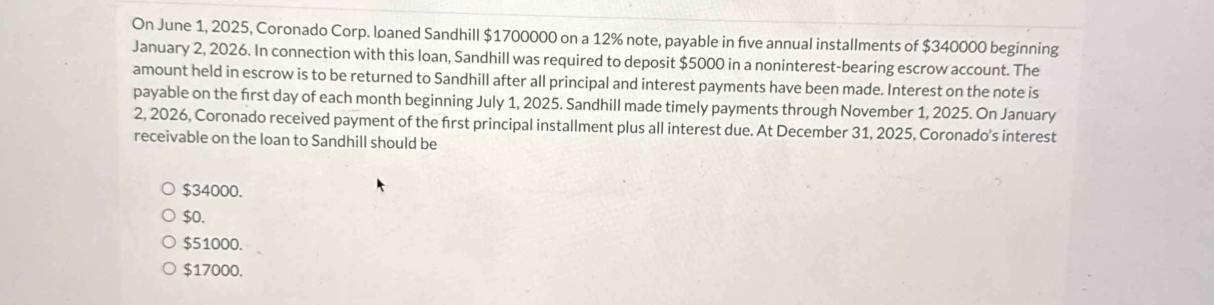On June 1 , 2 0 2 5 , Coronado Corp. loaned