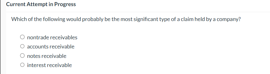 Current Attempt in Progress Which of the