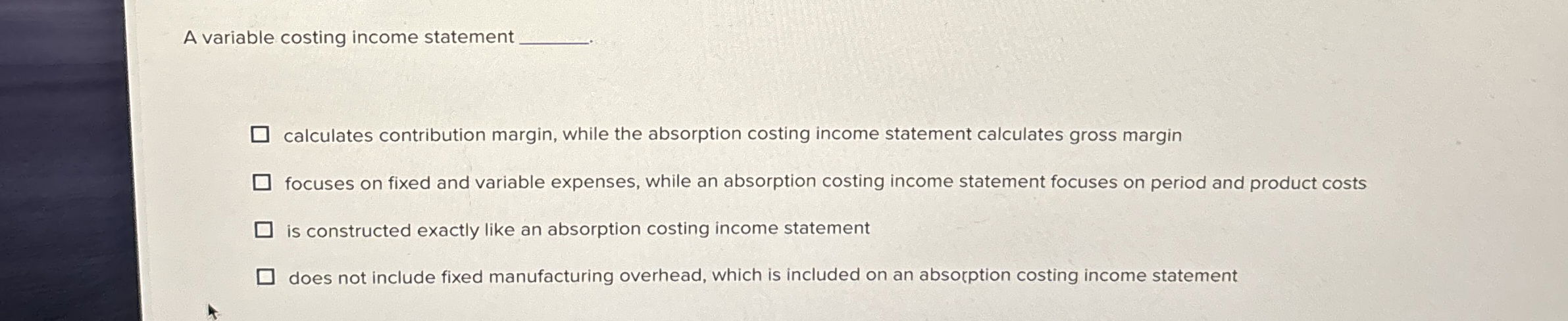 The high - low method only uses two data points