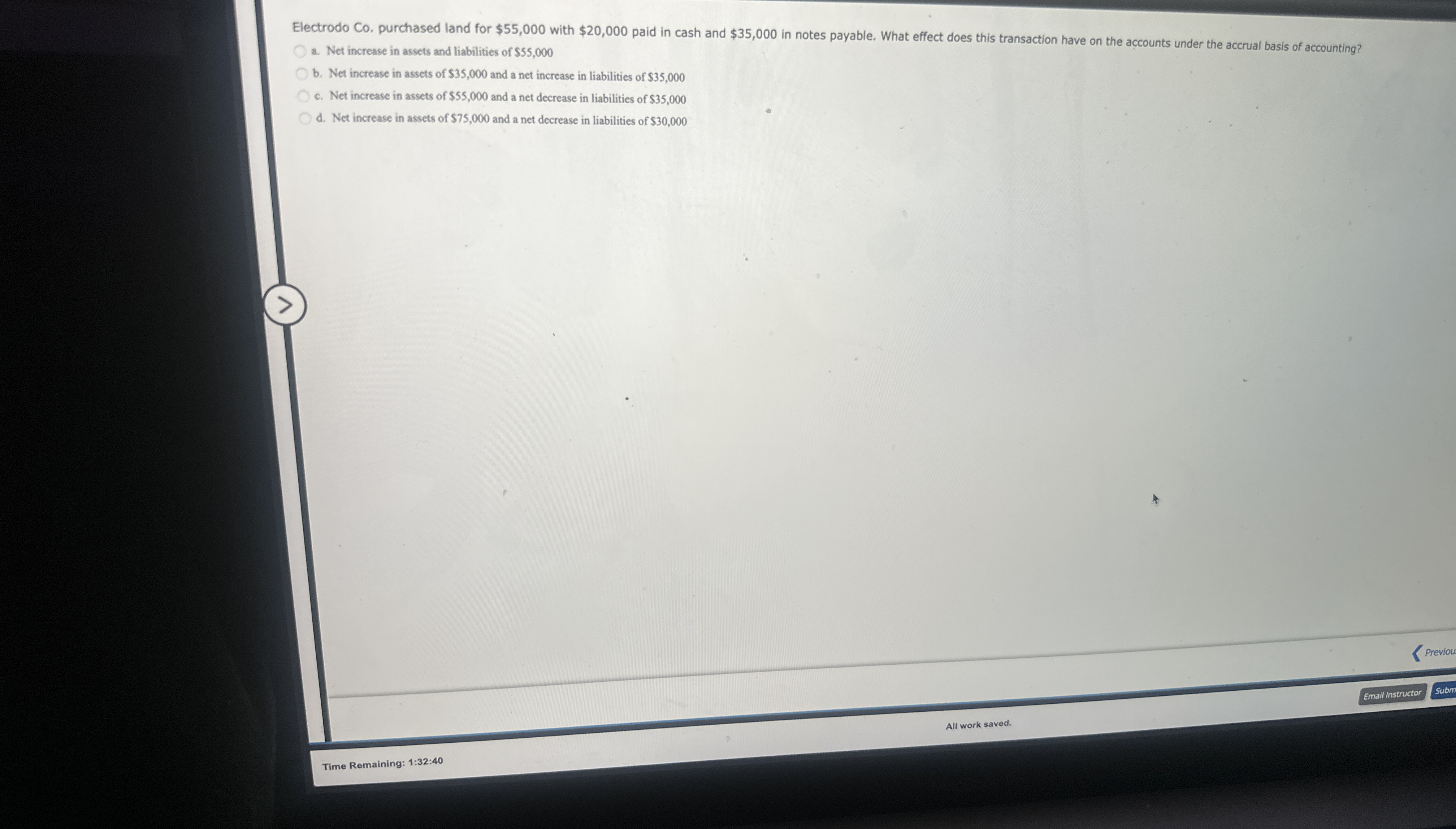 Electrodo Co . purchased land for $ 5 5 , 0 0 0