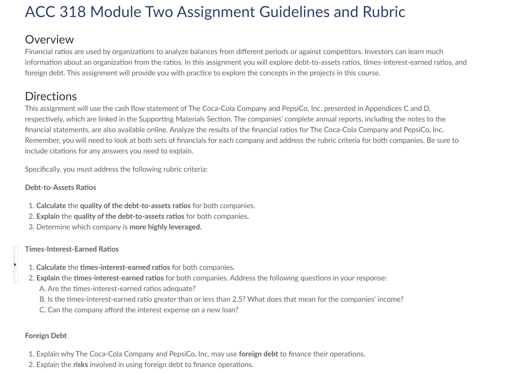 ACC 3 1 8 Module Two Assignment Guidelines and