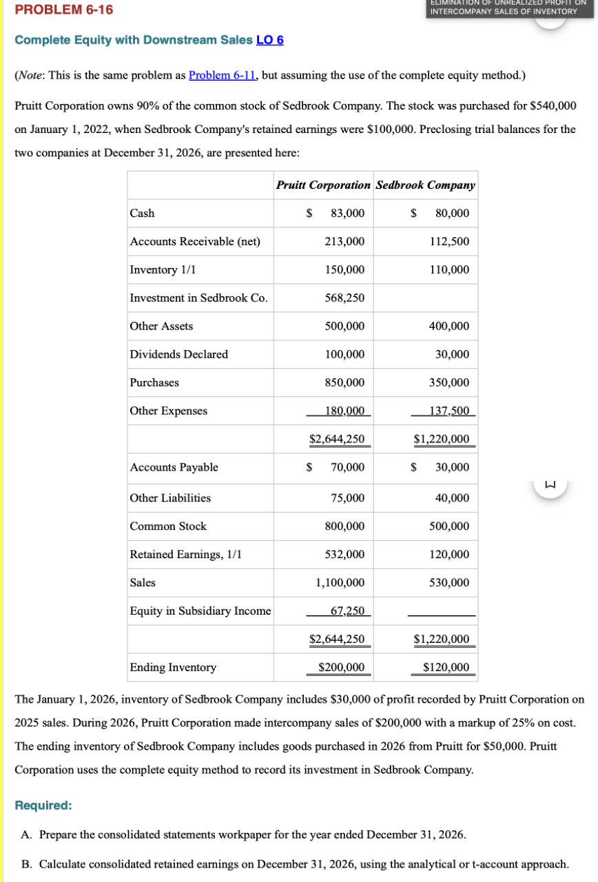 Please complete requirement A & B . Would b e