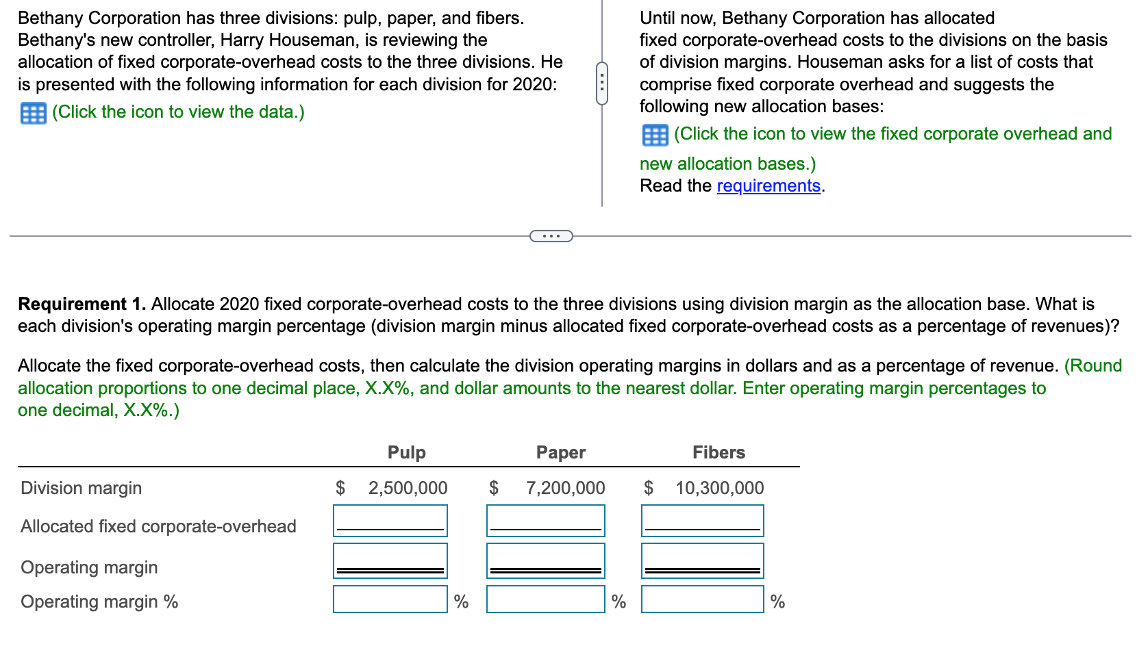 Please answer the below requirements and show all