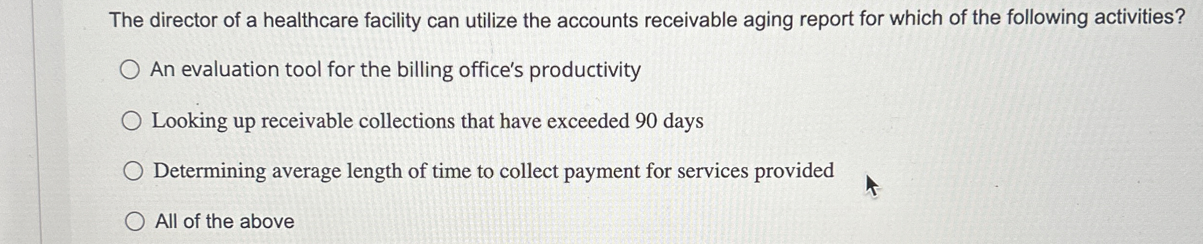 The director of a healthcare facility can utilize