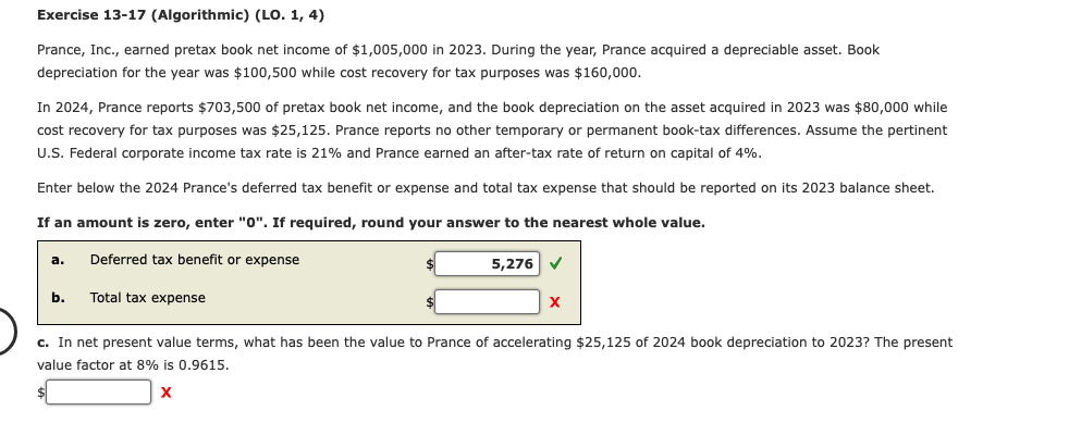 Exercise 1 3 - 1 7 ( Algorithmic ) ( LO . 1 , 4 )
