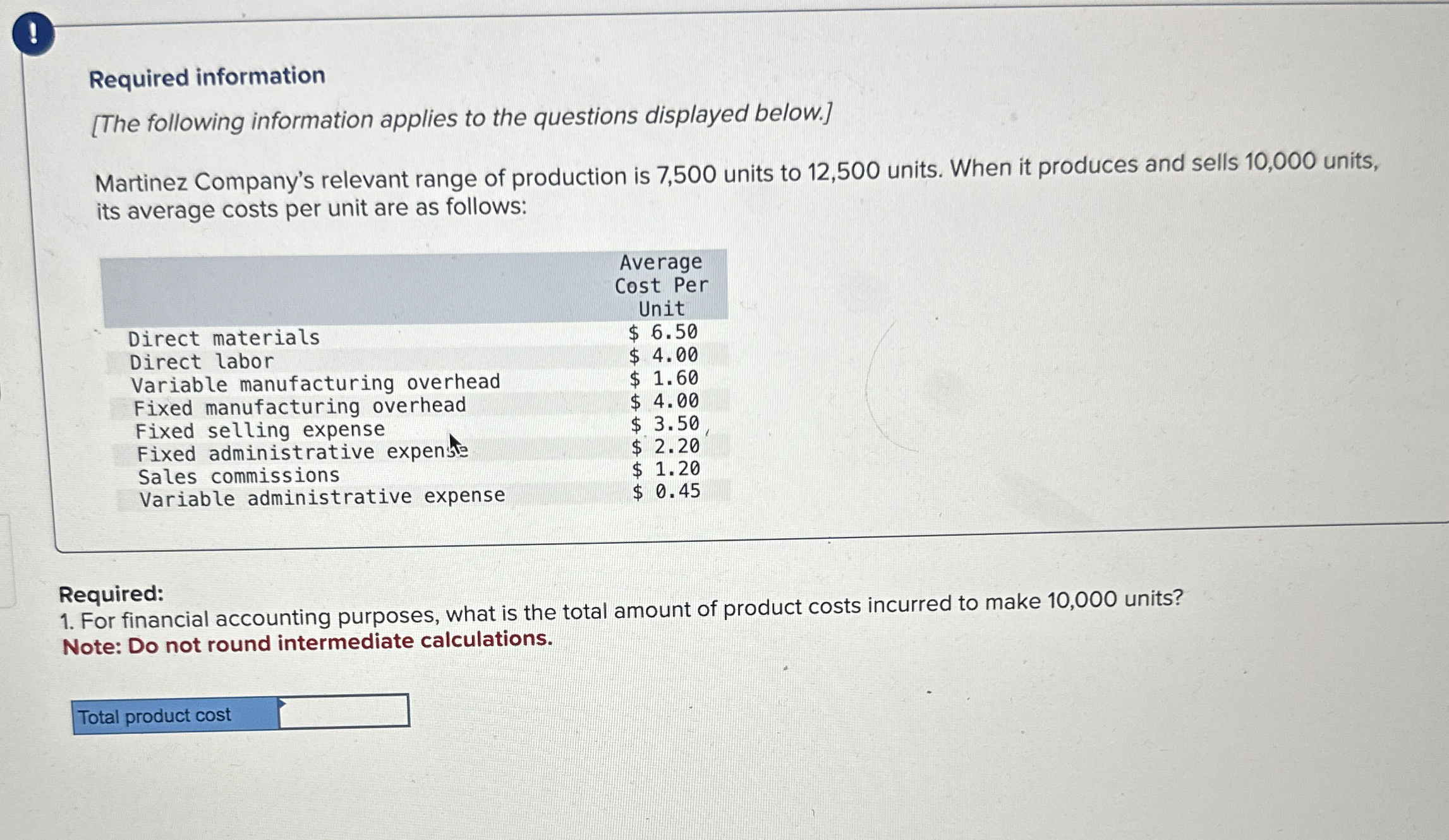 Assume that the company produces and sells 8 3 ,