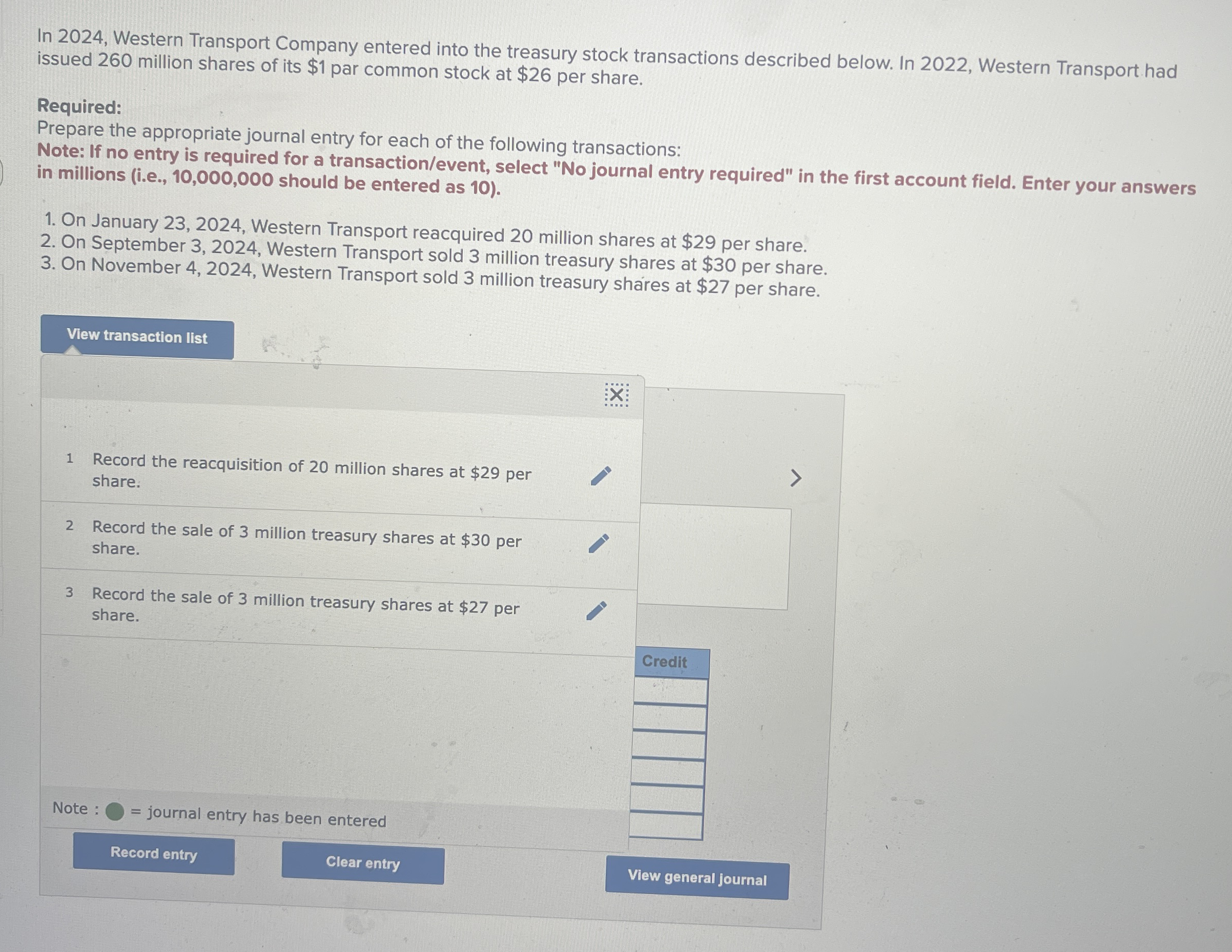 In 2 0 2 4 , Western Transport Company entered