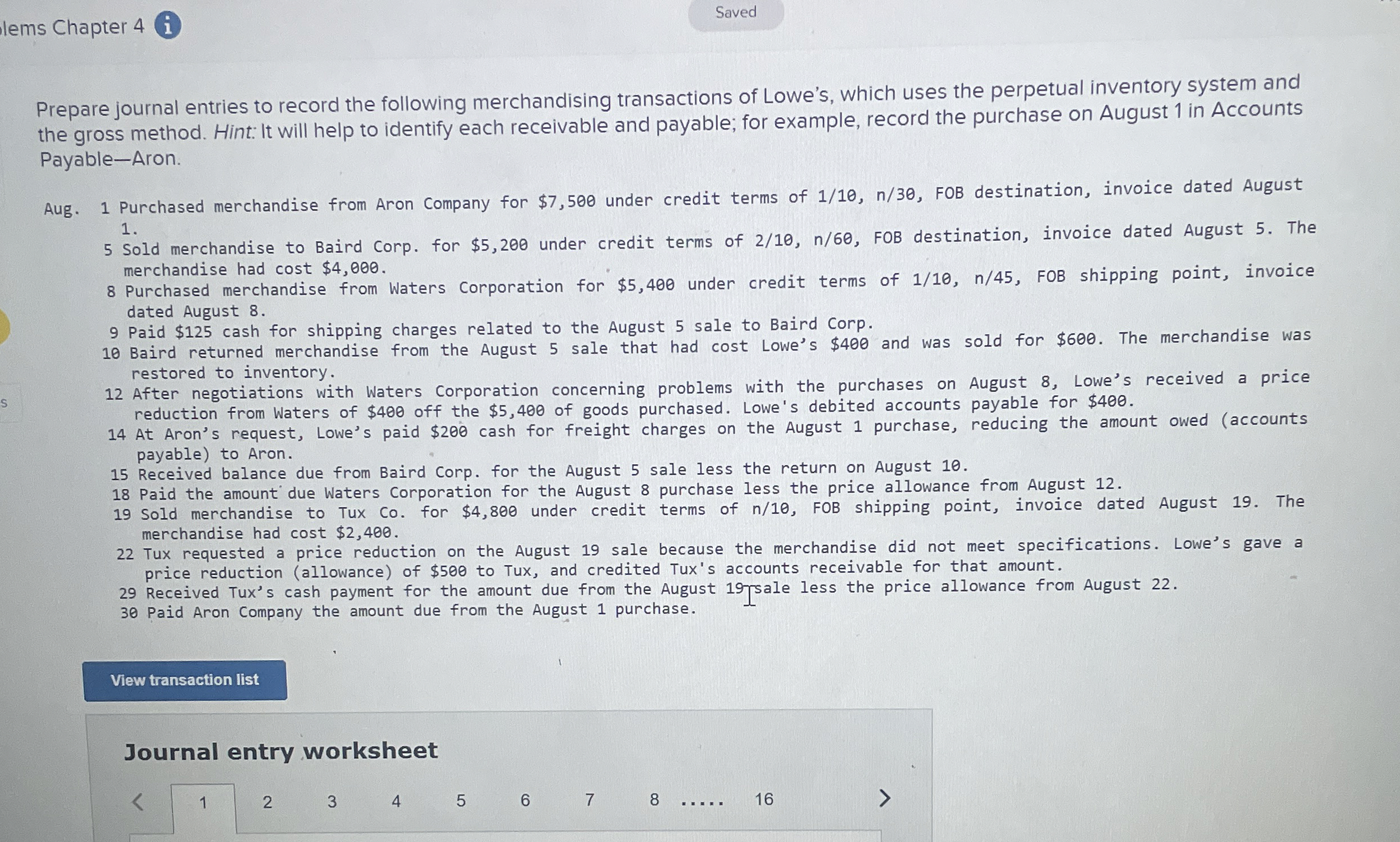 lems Chapter 4 ( i ) Saved Prepare journal