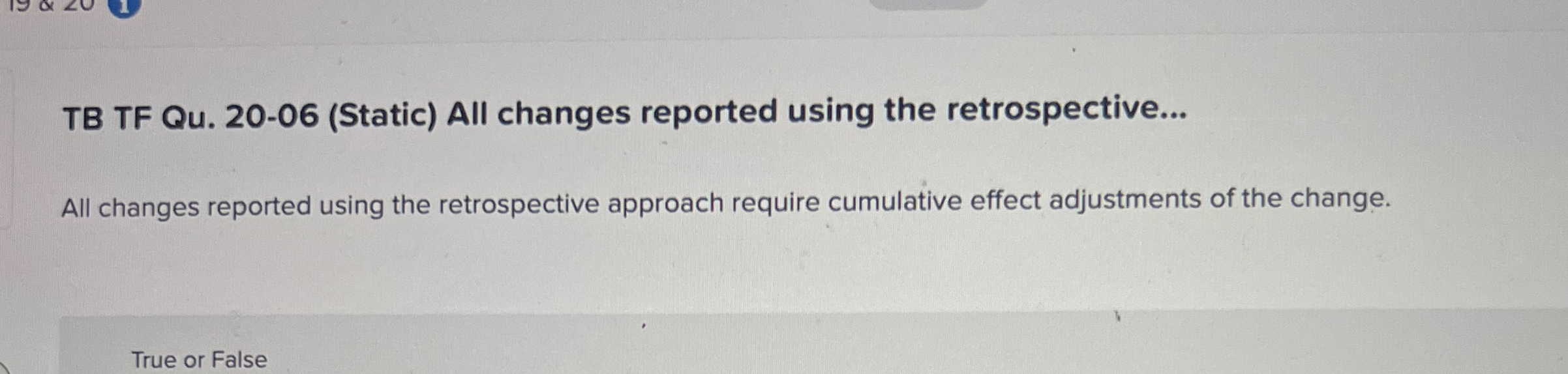 TB TF Qu . 2 0 - 0 6 ( Static ) All changes