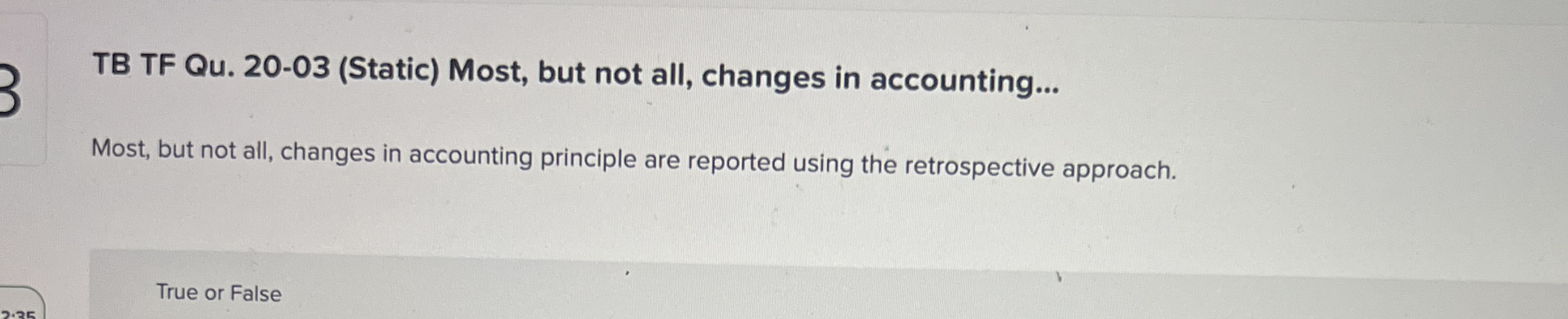 TB TF Qu . 2 0 - 0 3 ( Static ) Most, but not