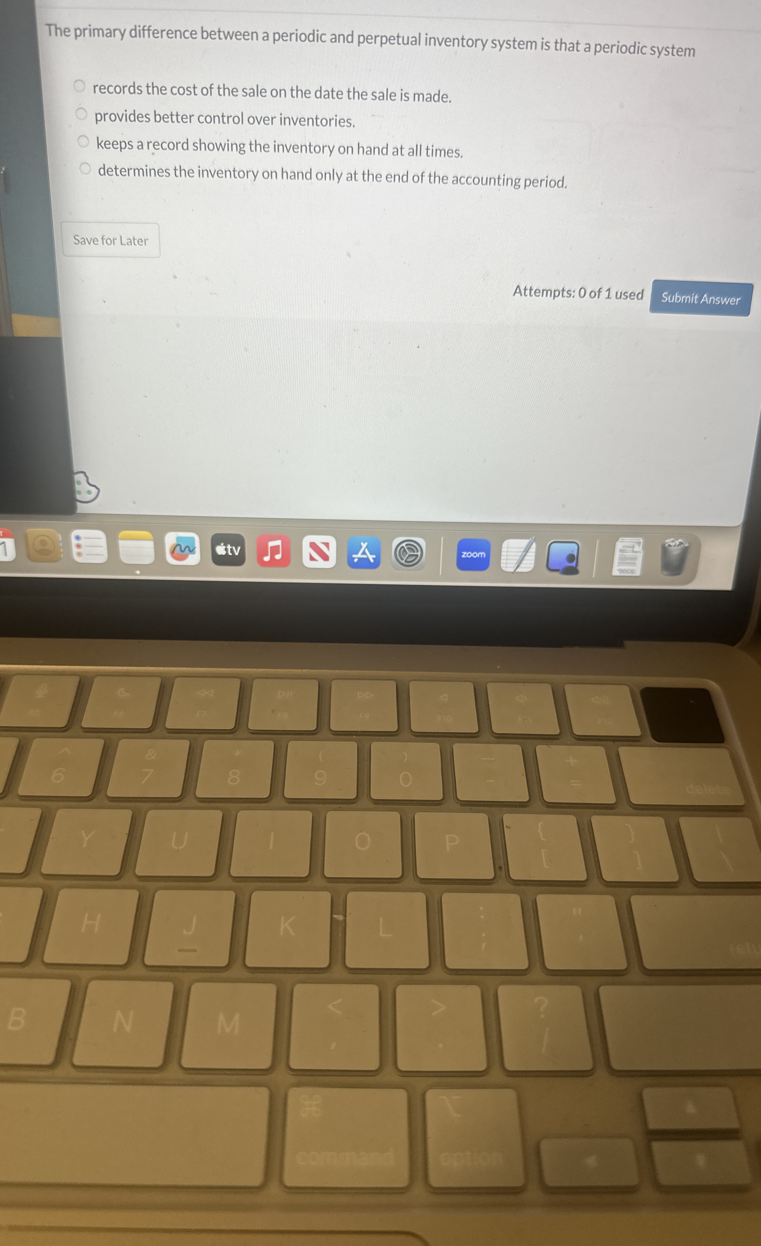 The primary difference between a periodic and