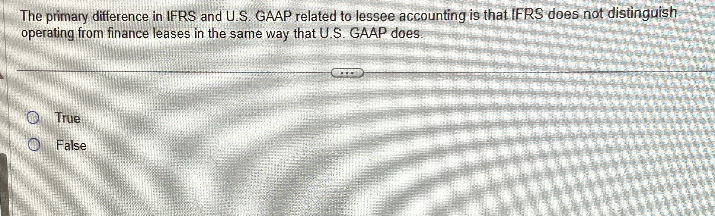 WThe primary difference in IFRS and U . S . GAAP