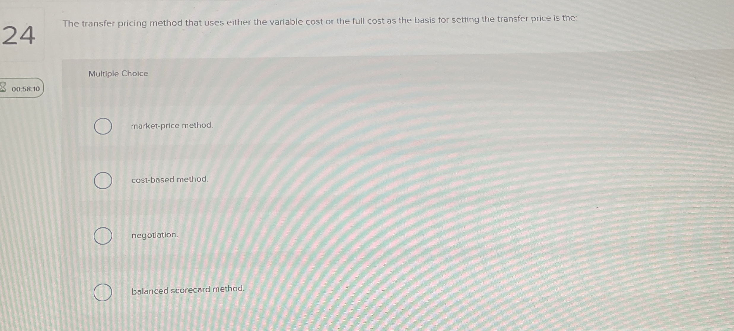 2 4 The transfer pricing method that uses either