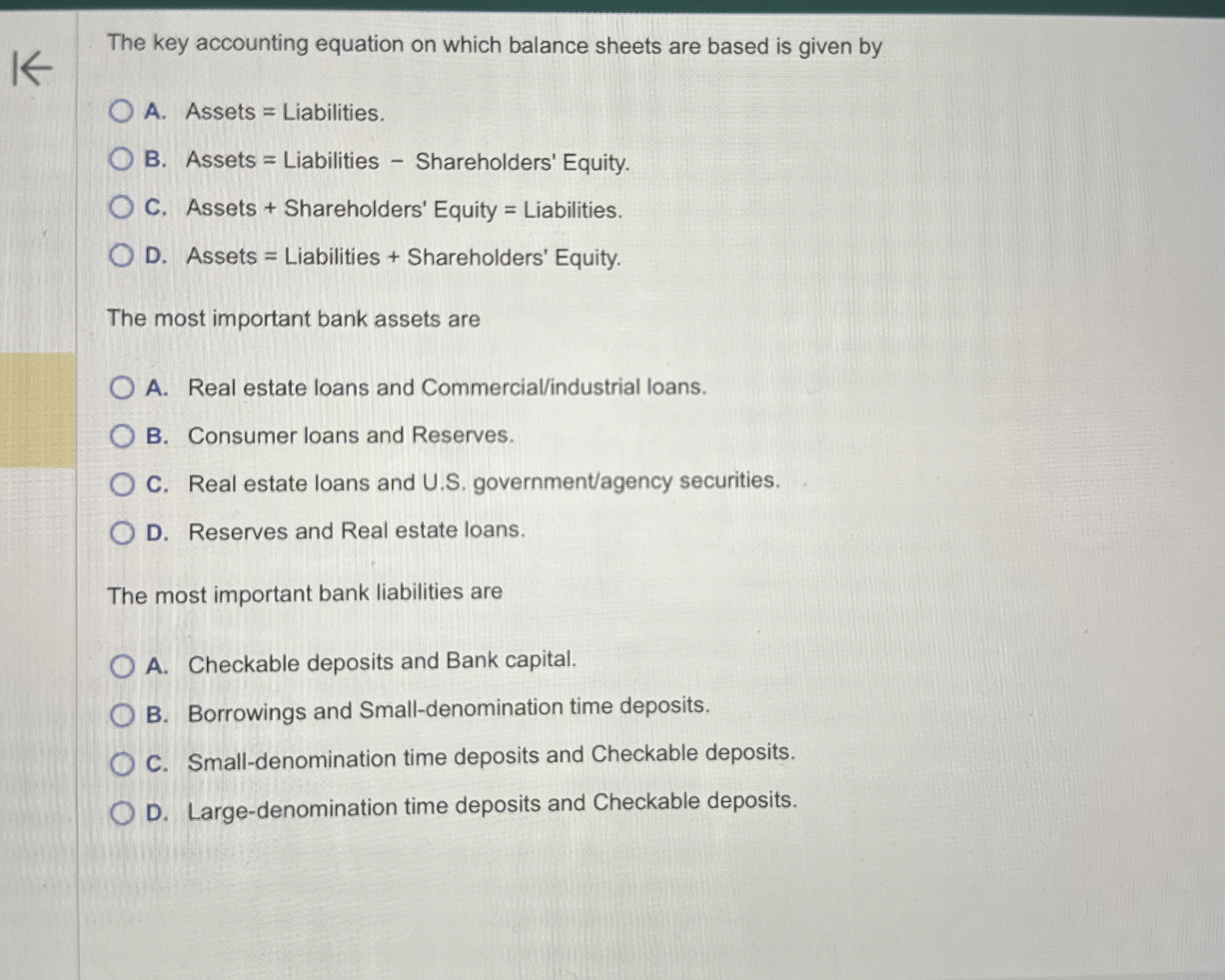 The key accounting equation on which balance
