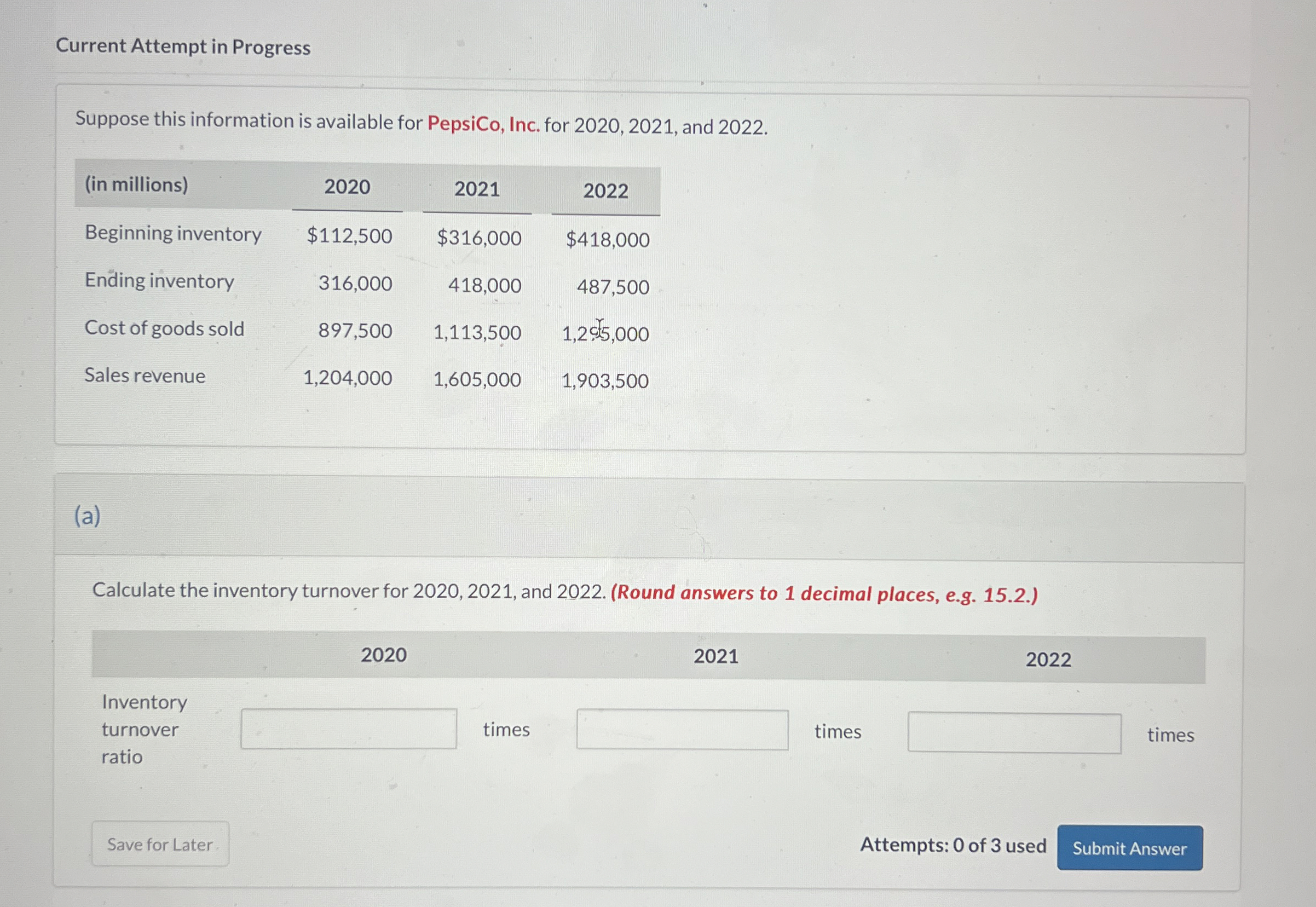 Current Attempt in Progress Suppose this