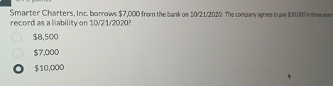 Smarter Charters, Inc. borrows $ 7 , 0 0 0 from