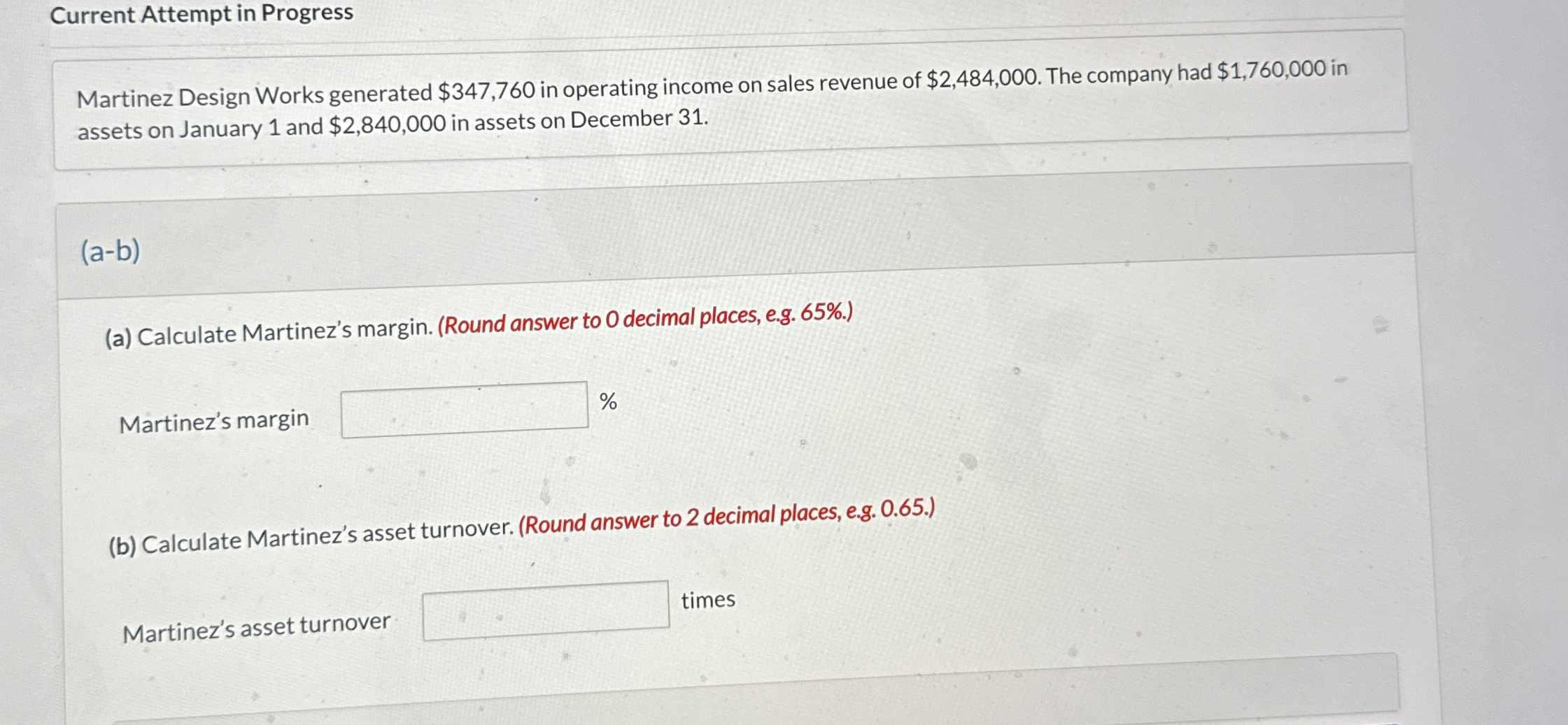 Current Attempt in Progress Martinez Design Works
