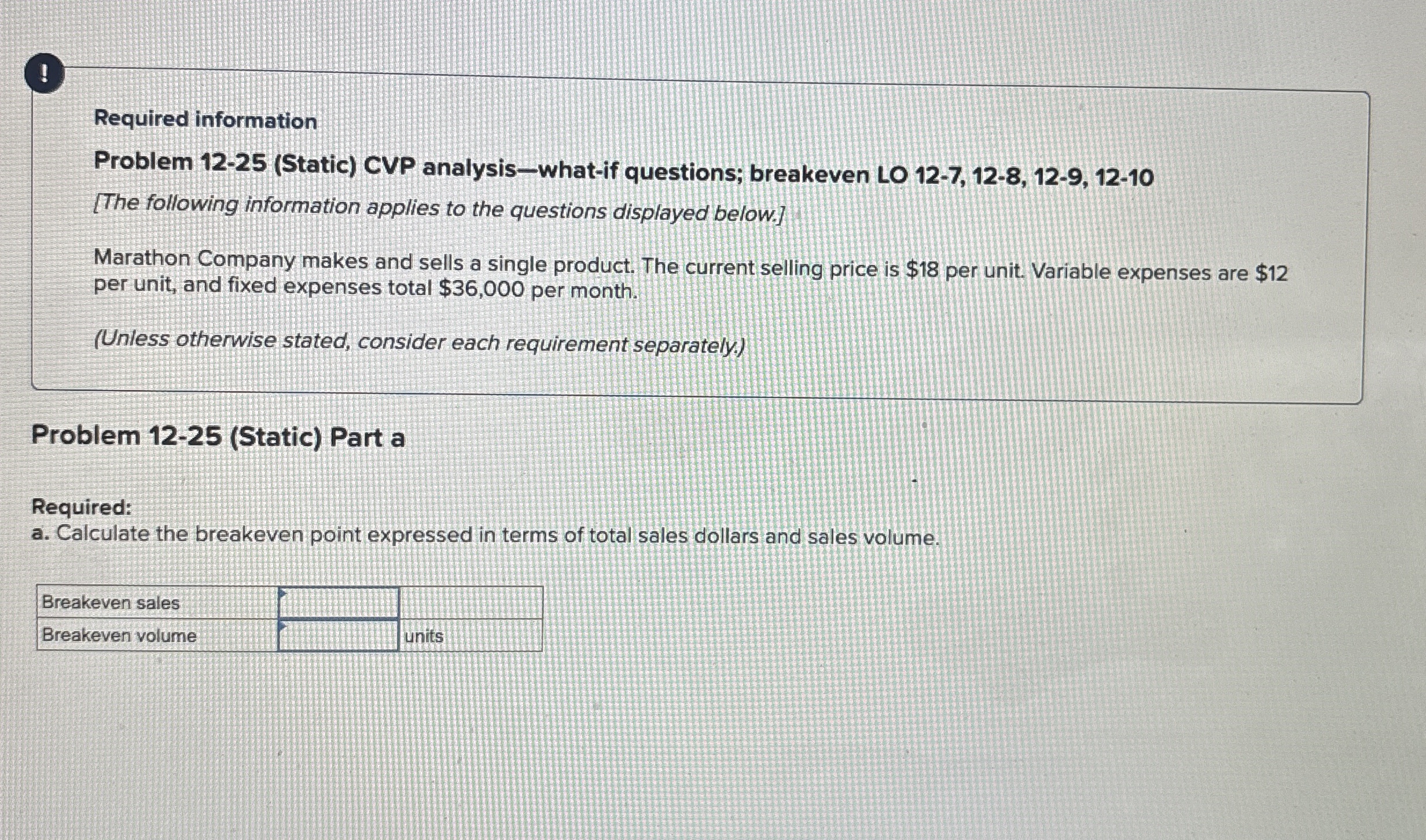 ! Required information Problem 1 2 - 2 5 ( Static