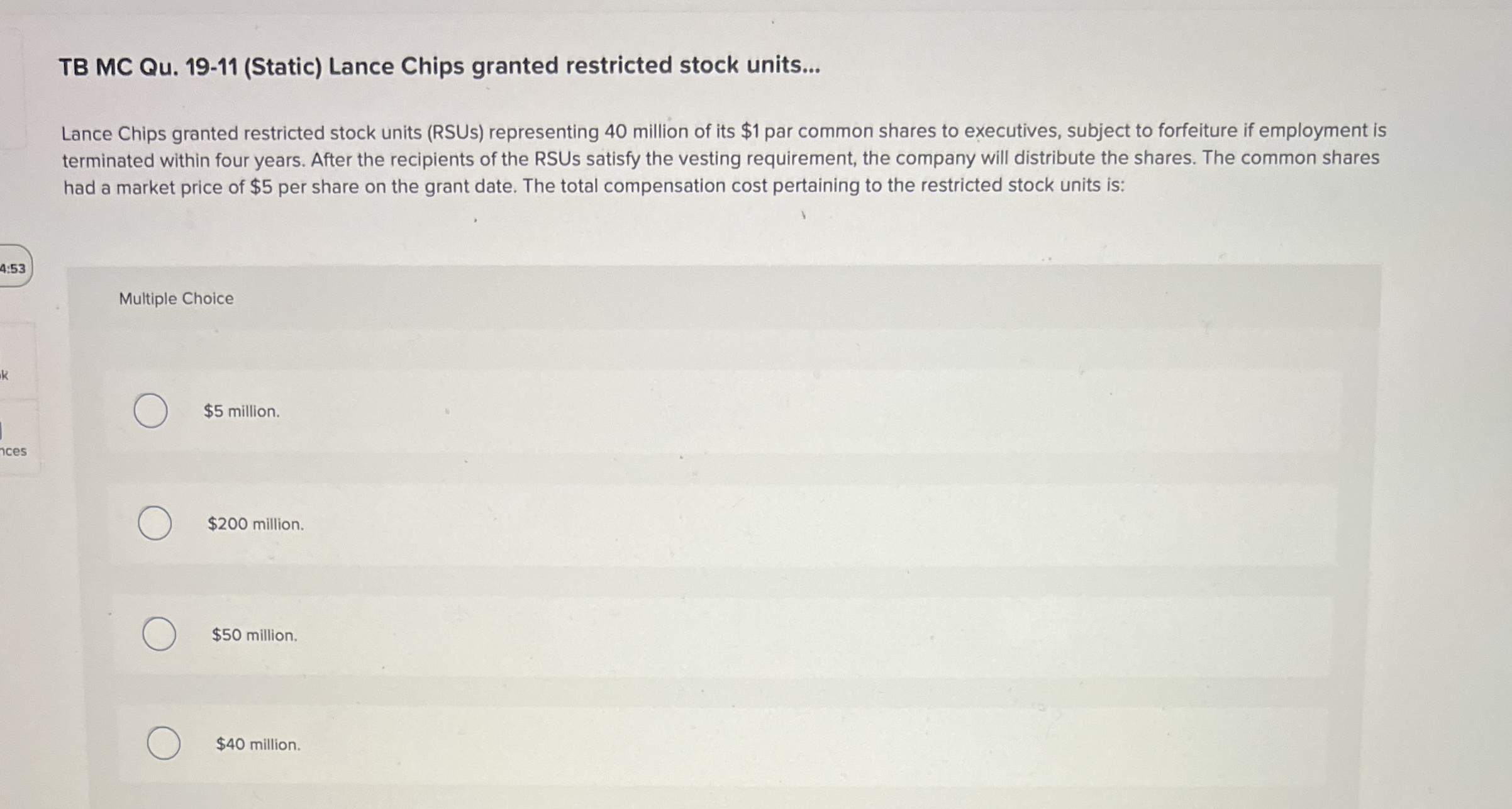 TB MC Qu . 1 9 - 1 1 ( Static ) Lance Chips