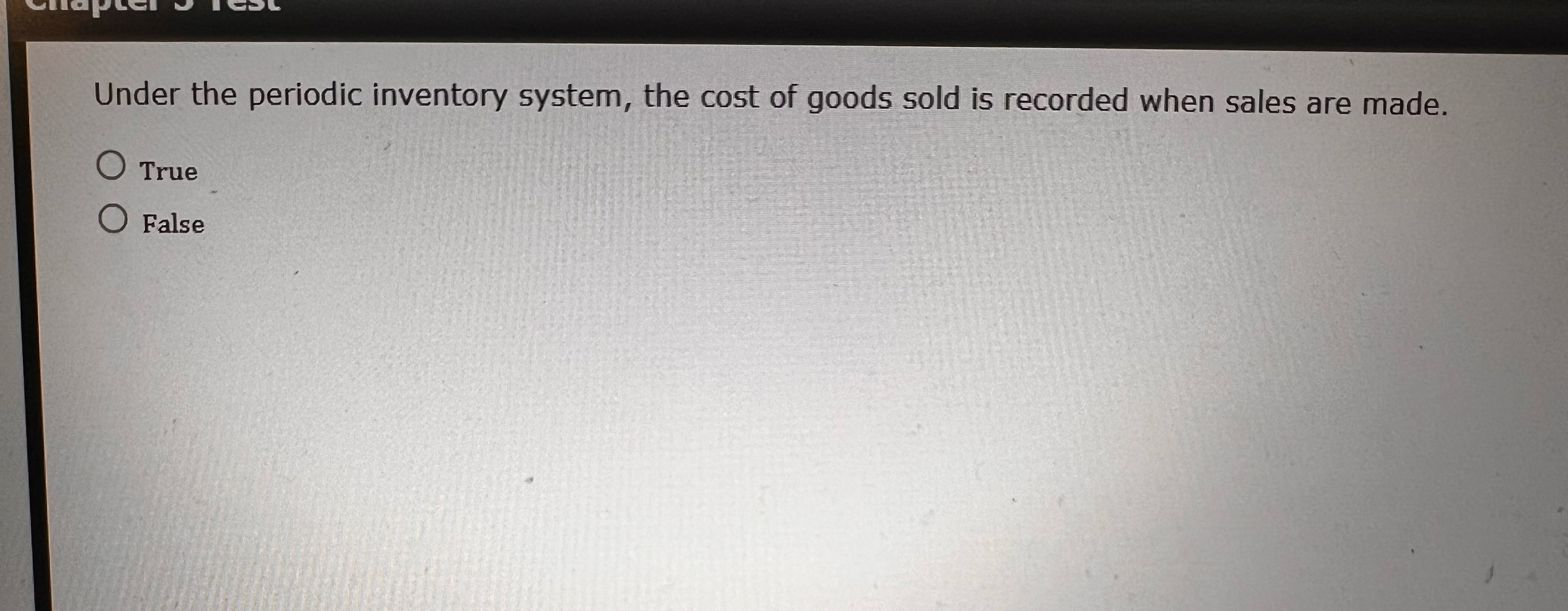 Under the periodic inventory system, the cost of