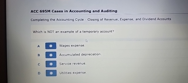 ACC 6 9 5 M Cases in Accounting and Auditing