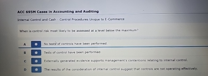 ACC 6 9 5 M Cases in Accounting and Auditing