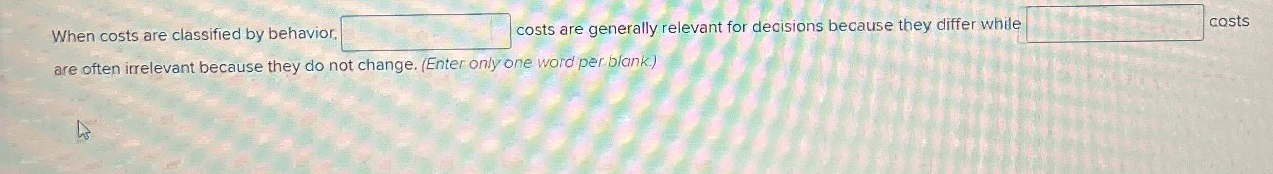 When costs are classified by behavior, costs are