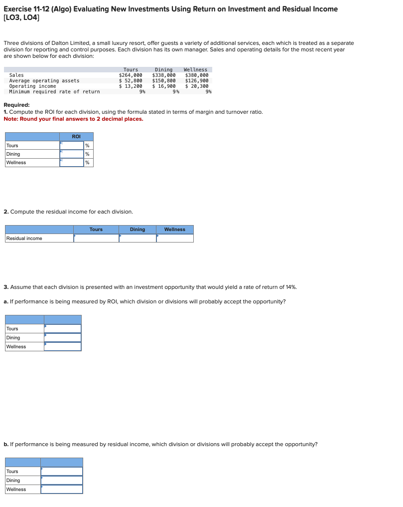 Exercise 1 1 - 1 2 ( Algo ) Evaluating New