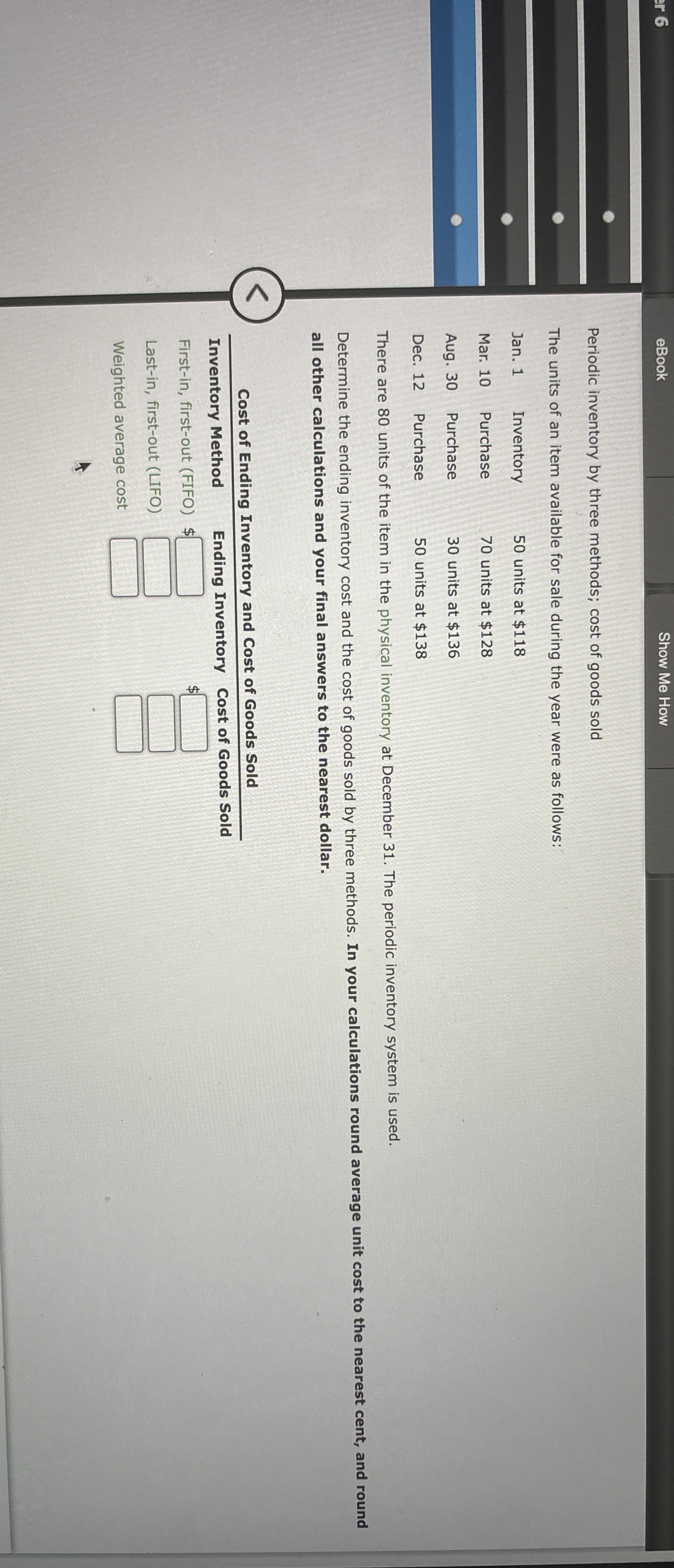 6 eBook Show Me How Periodic inventory by three
