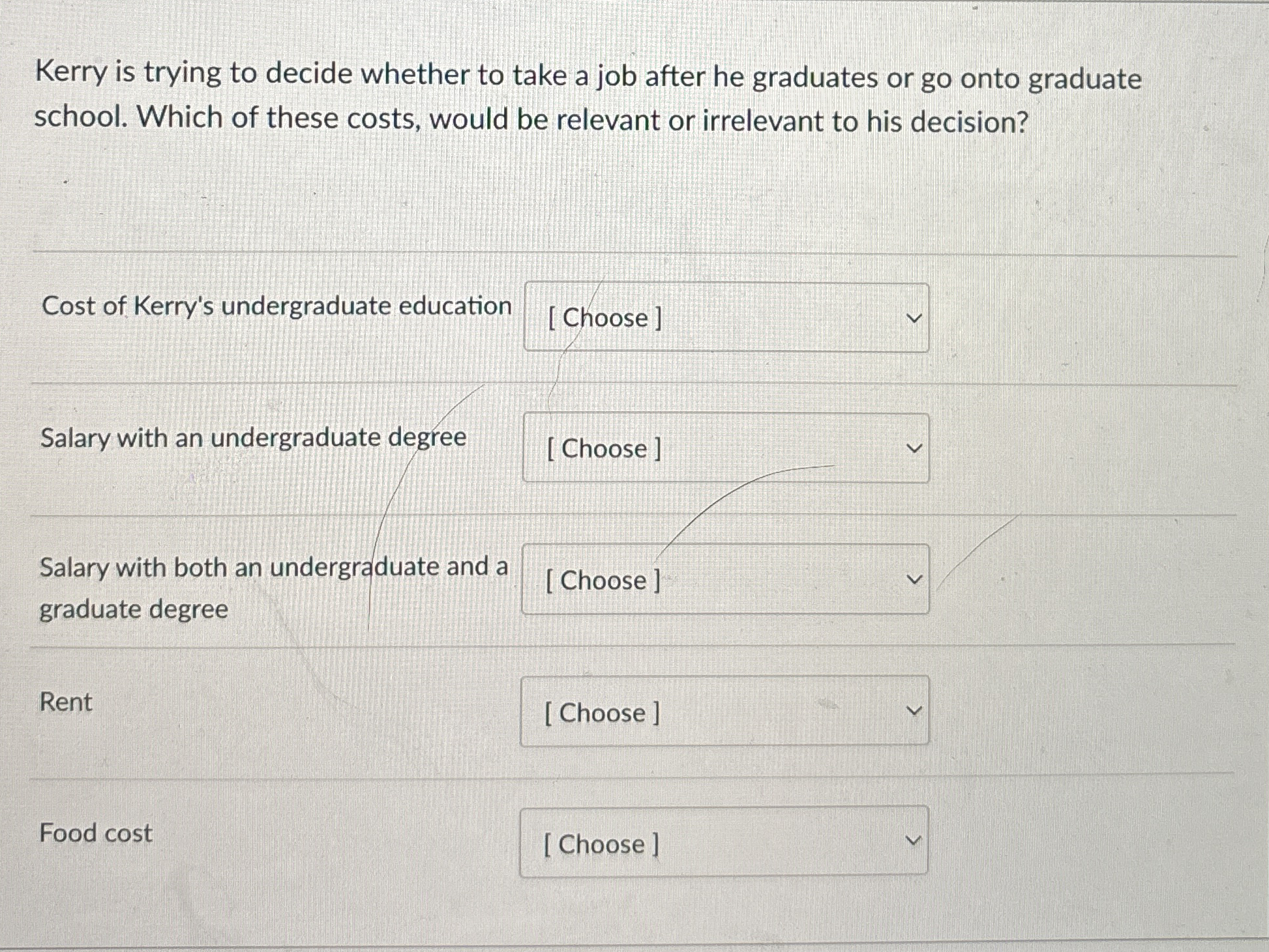 Kerry is trying to decide whether to take a job