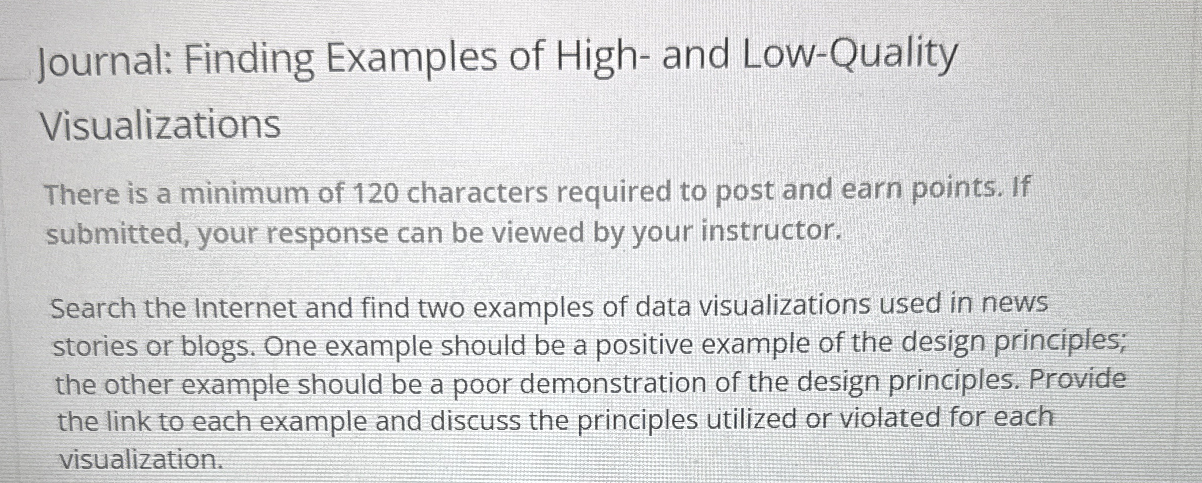 Journal: Finding Examples of High - and Low -