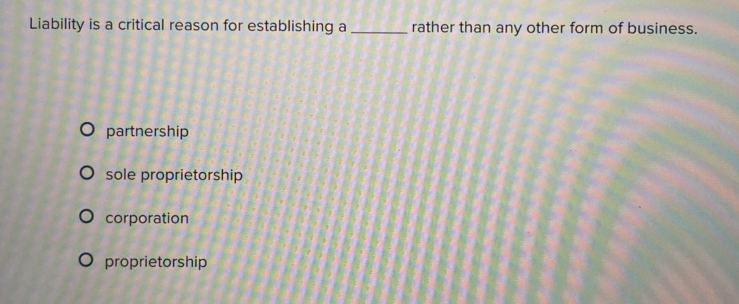 Liability is a critical reason for establishing a