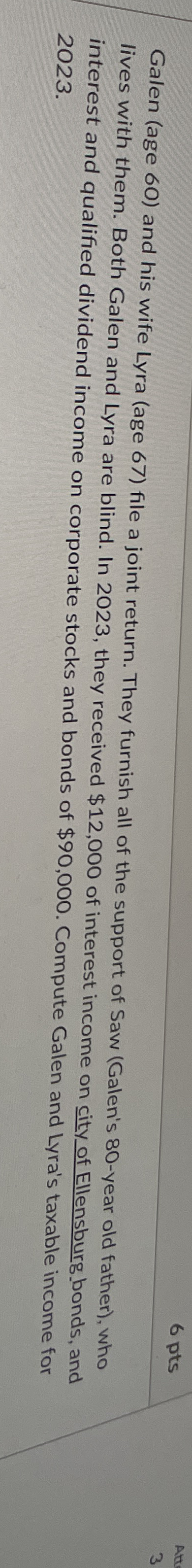 Galen ( age 6 0 ) and his wife Lyra ( age 6 7 )