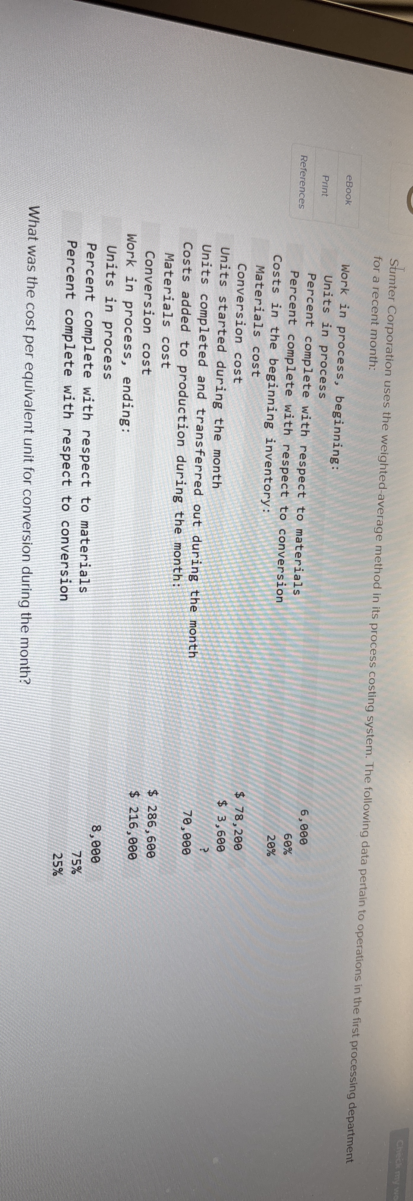 Stimter Corporation uses the weighted - average