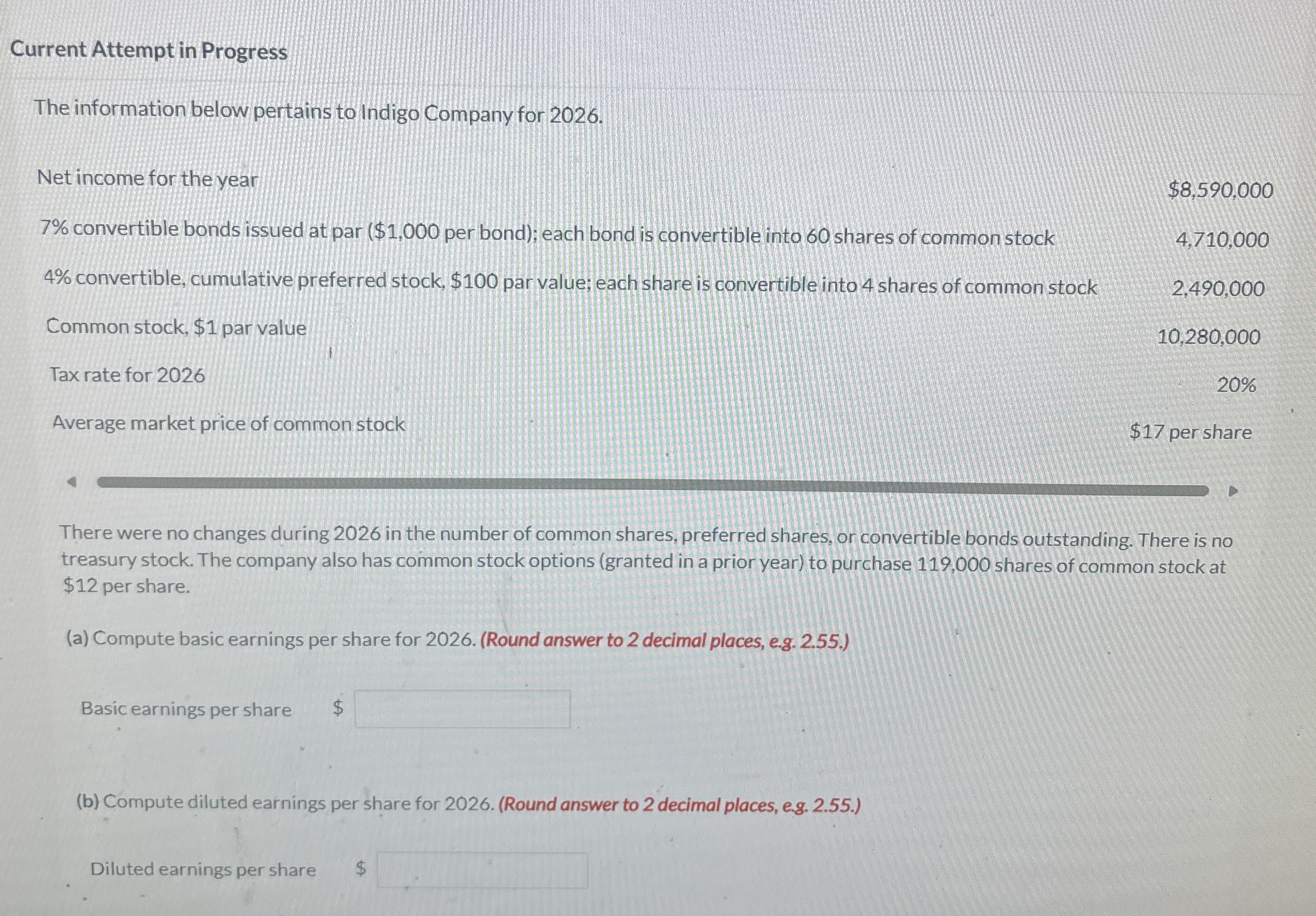 Current Attempt in Progress The information below