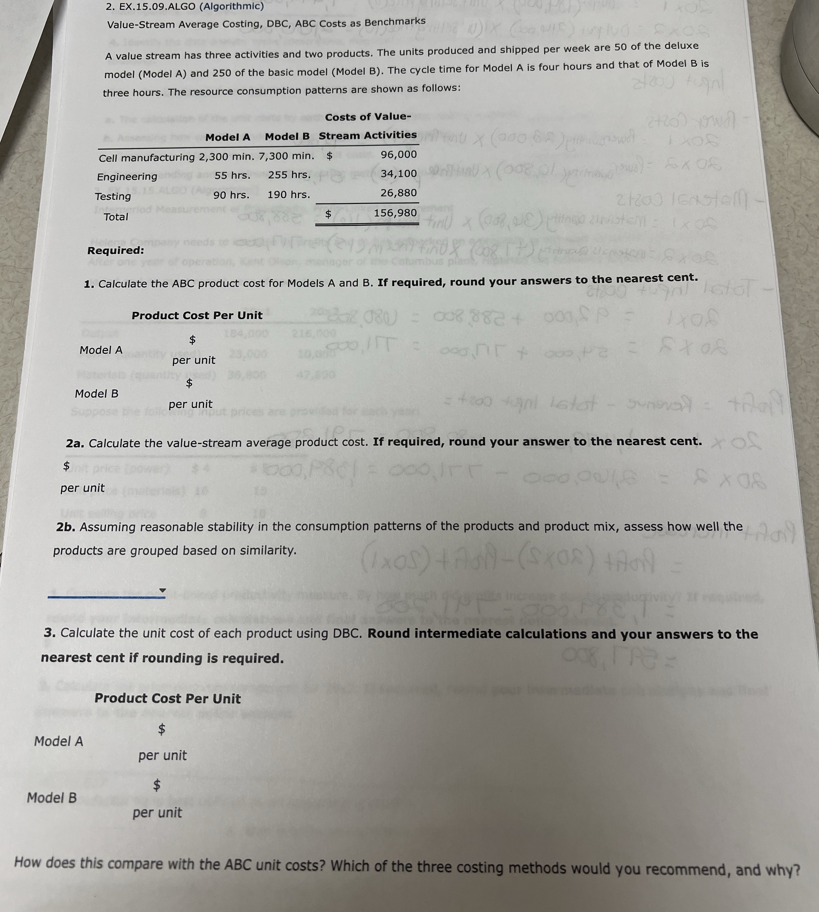 EX . 1 5 . 0 9 . ALGO ( Algorithmic ) Value -