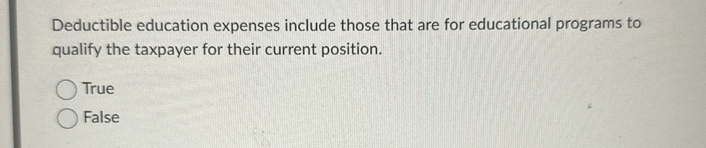 Deductible education expenses include those that