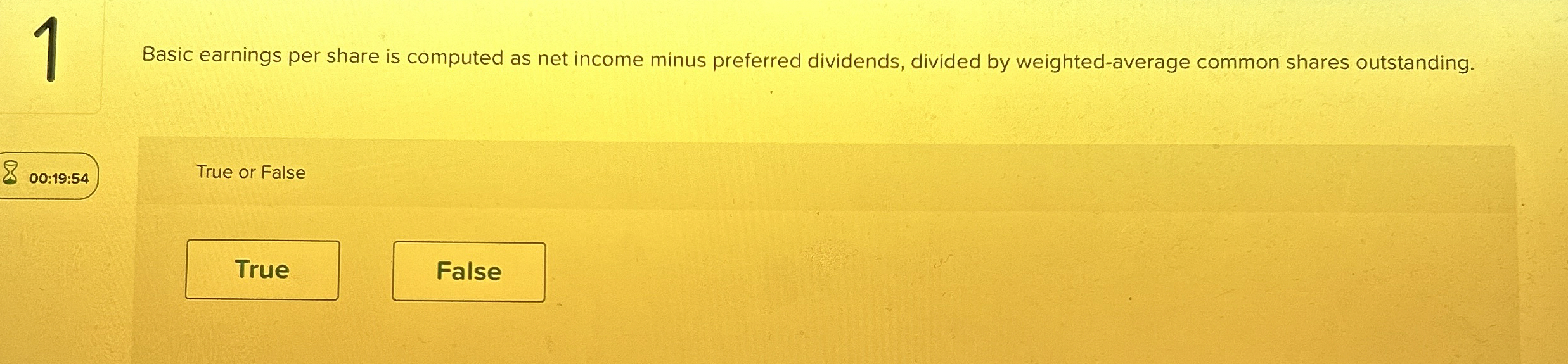 1 Basic earnings per share is computed as net