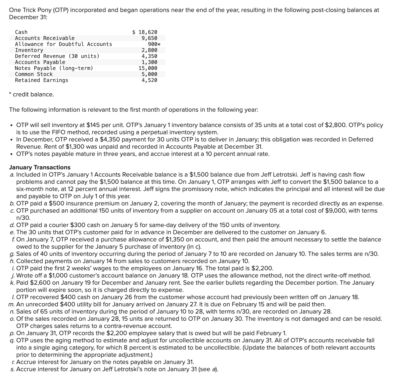 Please record the journal entries for letters a -