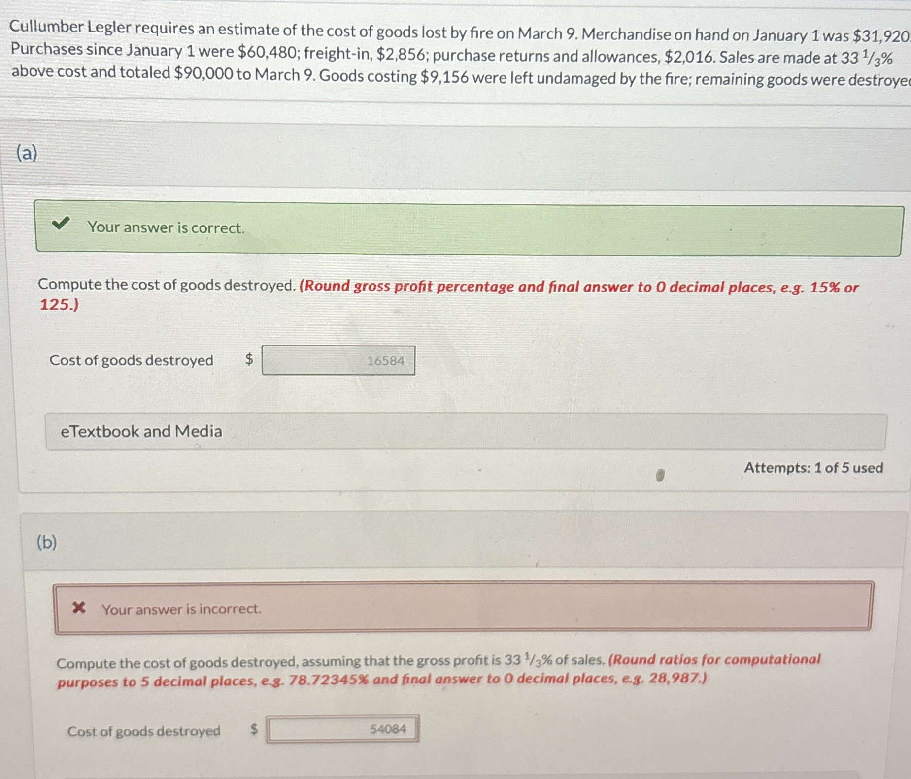 Cullumber Legler requires an estimate of the cost