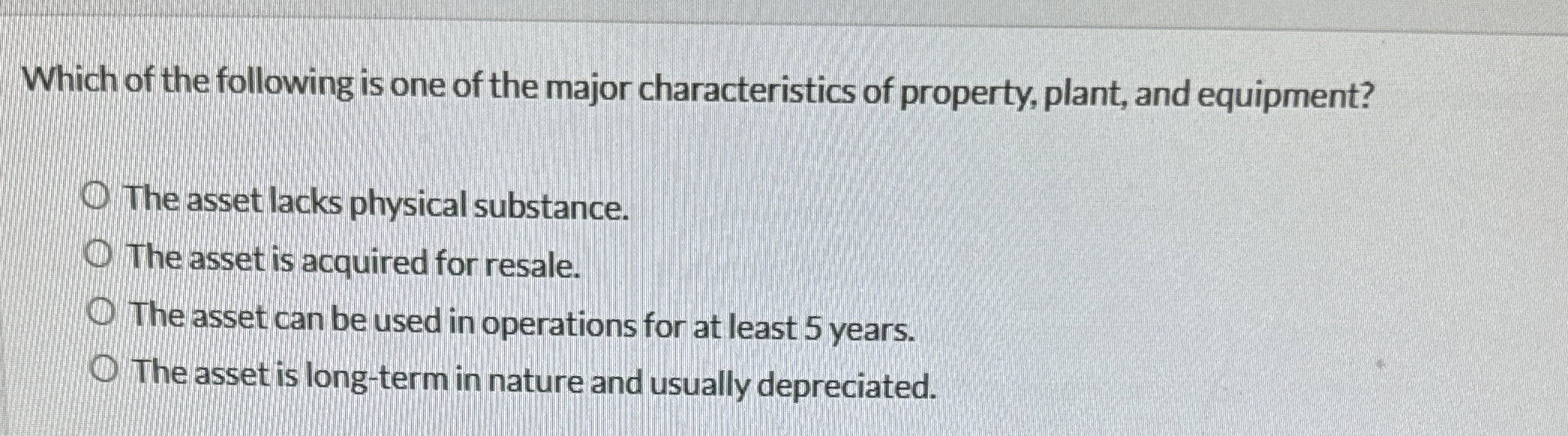 Which of the following is one of the major