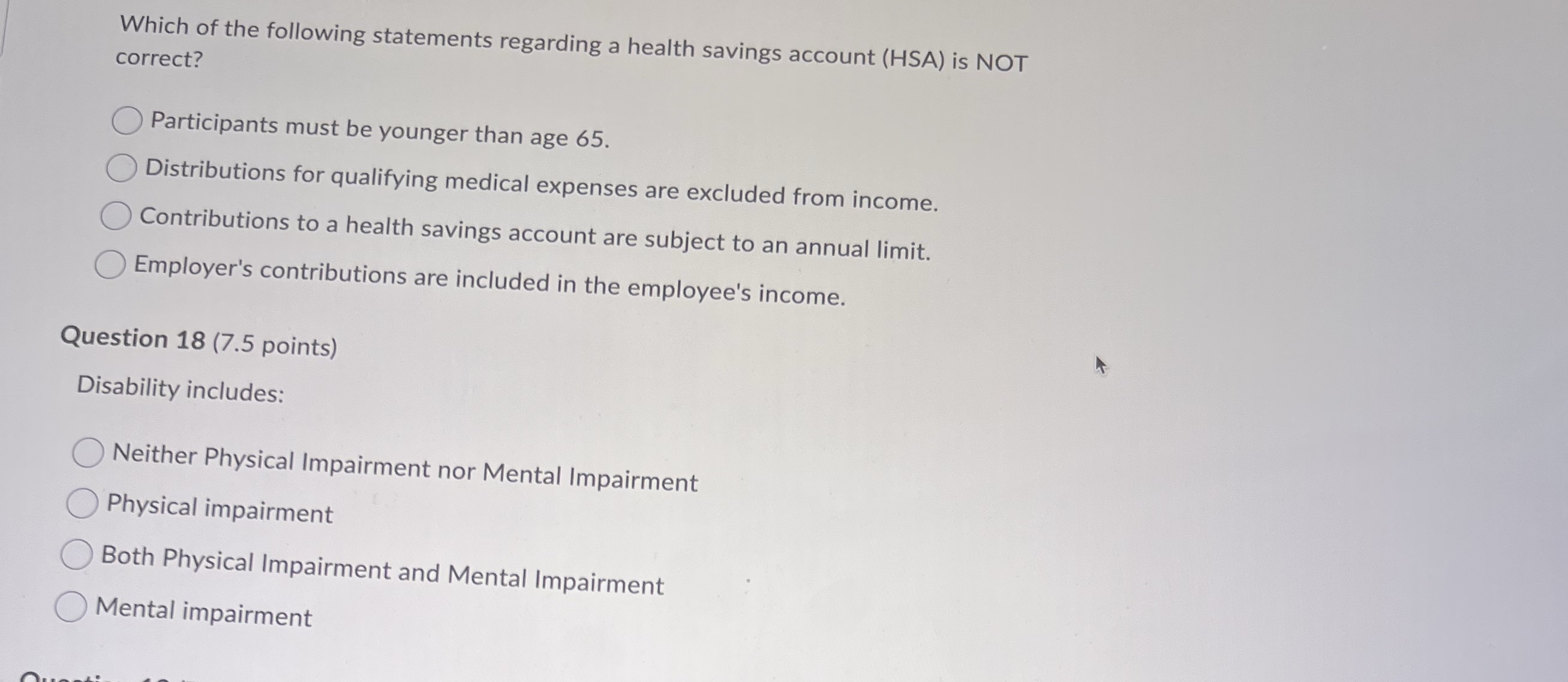 Which of the following statements regarding a