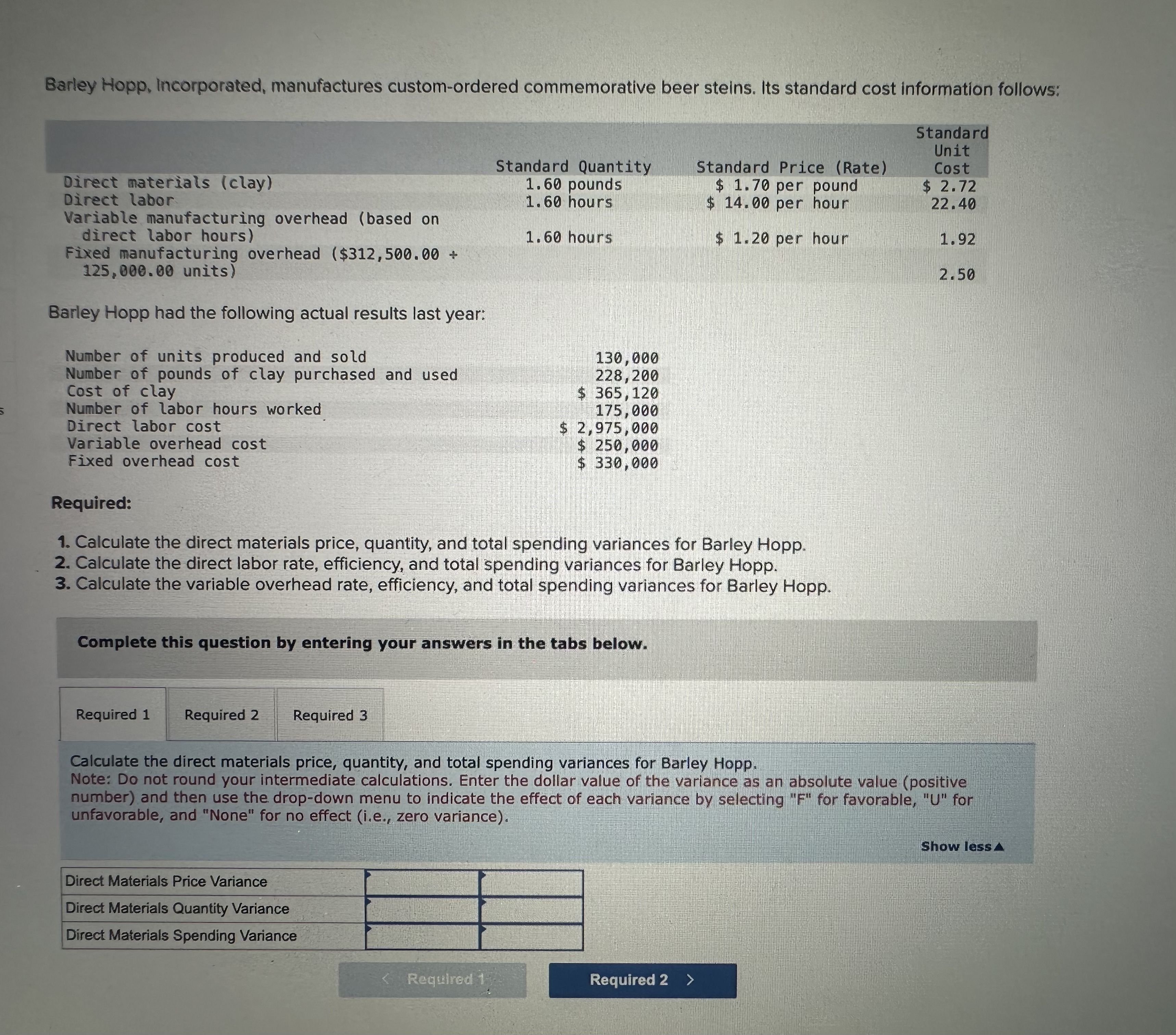 Barley Hopp, Incorporated, manufactures custom -