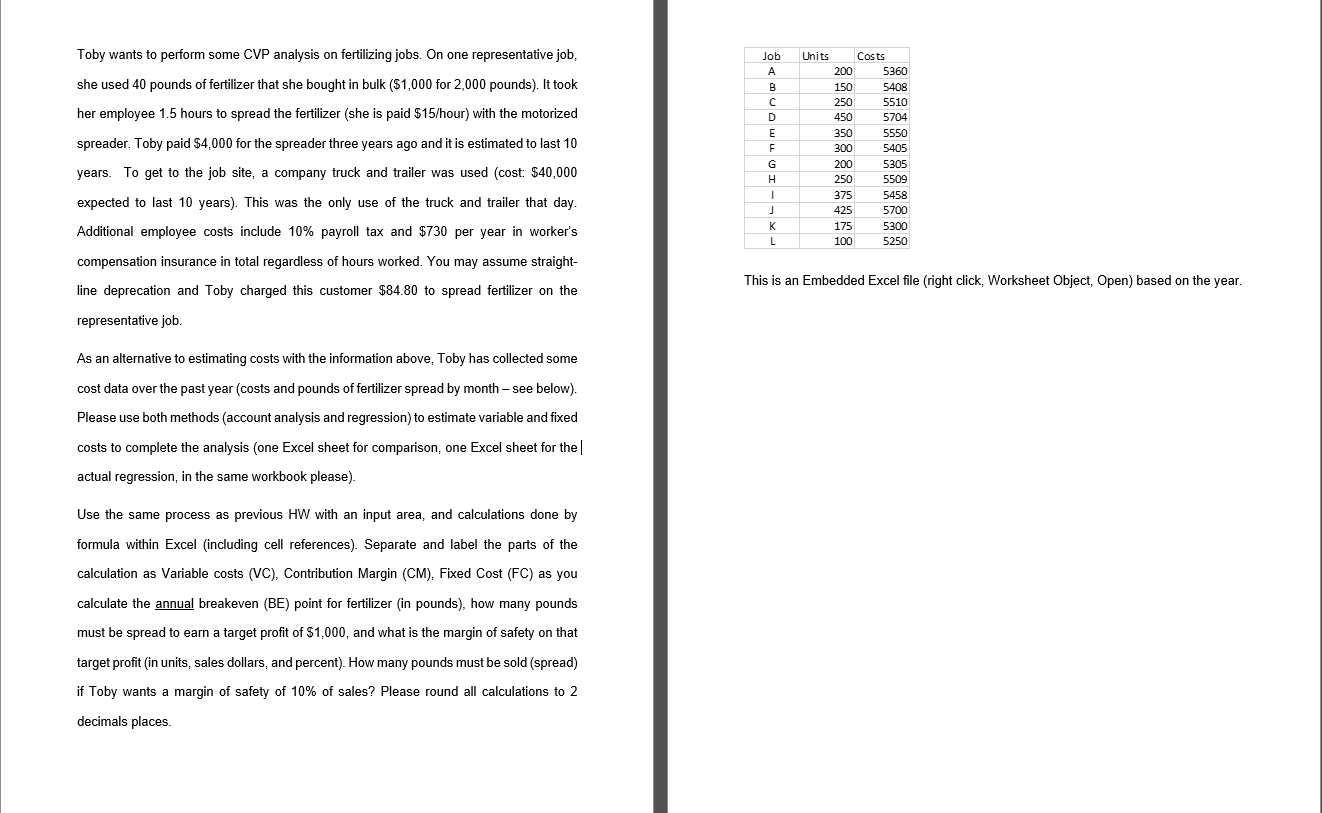 Question 1 ) For the CVP calculations based on